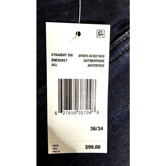 NWT Buffalo David Bitton Women's ALYSSA High Rise Straight Leg Stretch 36/34 - Picture 4 of 9